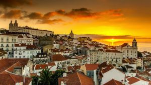 Vista de Lisboa al entardecer Vista de Lisboa al entardecer