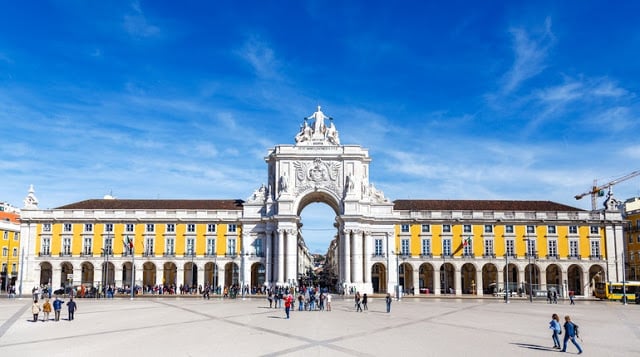Praça do Comércio (Plaza del Comercio) en Lisboa Praça do Comércio (Plaza del Comercio) en Lisboa