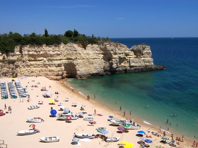 Playa de Armação da Pêra en Algarve Playa de Armação da Pêra en Algarve