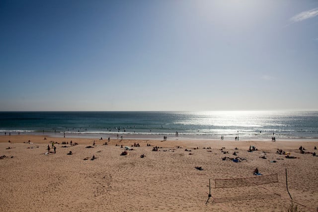 Praia de Carcavelos en Cascais, Portugal Praia de Carcavelos en Cascais, Portugal