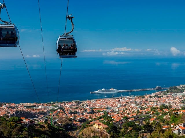 Teleférico do Monte en la Isla de Madeira Teleférico do Monte en la Isla de Madeira