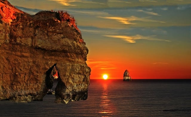 Atardecer en la Ponta da Piedade Atardecer en la Ponta da Piedade